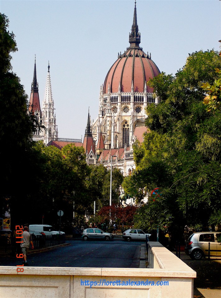 From Liberty Square (Szabadsag Ter), a view of the Hungarian Parliament Building