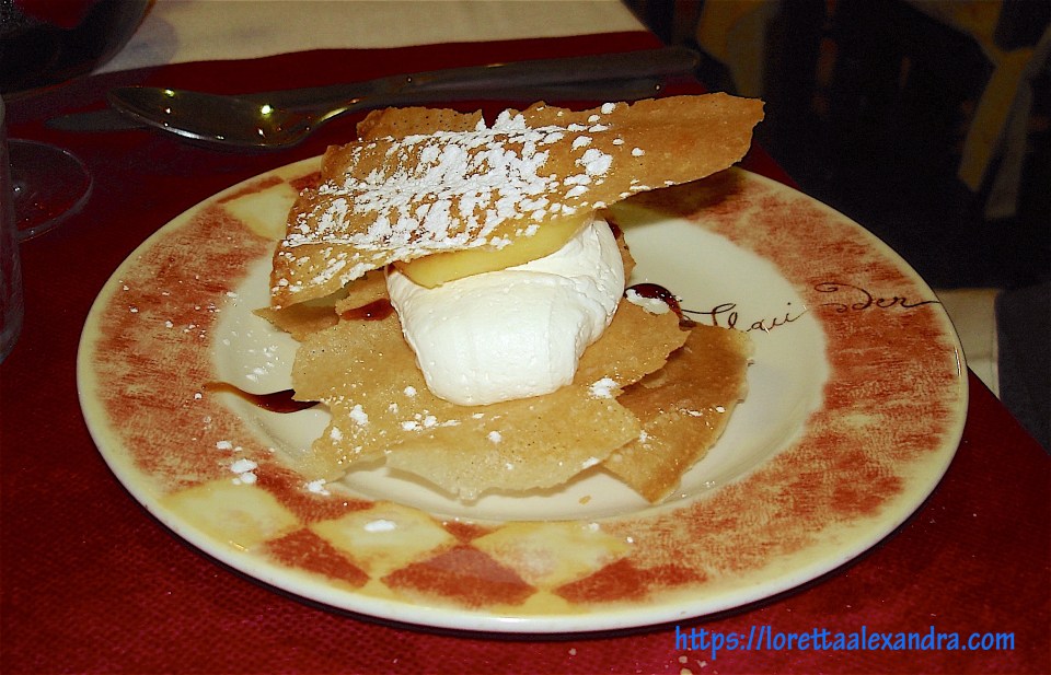 Dessert from Arrabal Bar Restaurante, Calle Real del Arrabal, Toledo
