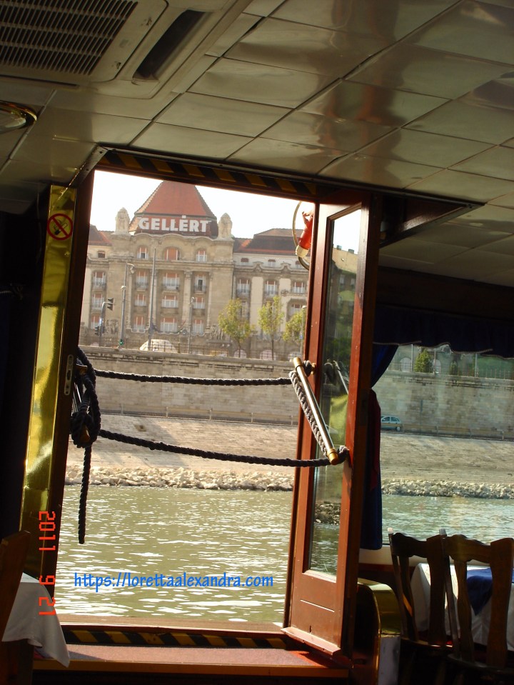 View from a small cruise boat, on the Danube River