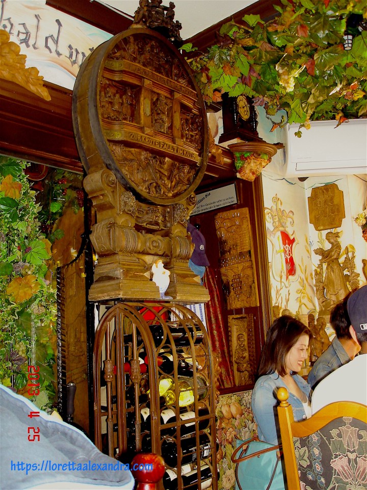 Lunch in surroundings jammed packed with artifacts.