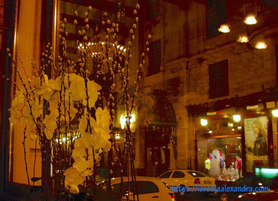 From inside the Café de Paris, Prague