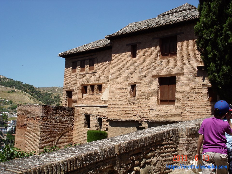 The Alhambra was originally built as a small fortress, in the 9th century.