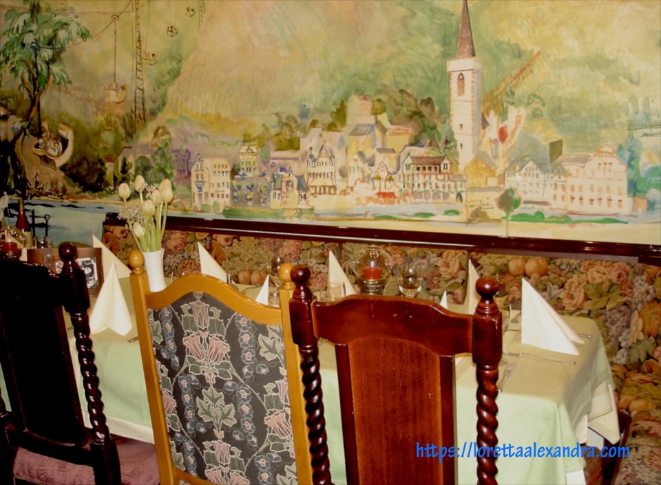 Mural depicting the Rhine Valley.