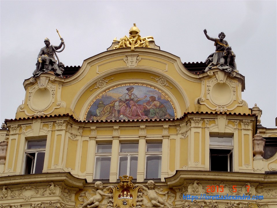 Detail of façade, Ministry of Regional Development, Old Town Square