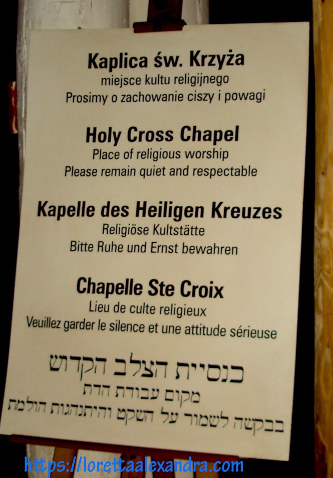 Holy Cross Chapel built in 1860– Miners, working underground in the mine for long periods of time, created chapels in which to worship