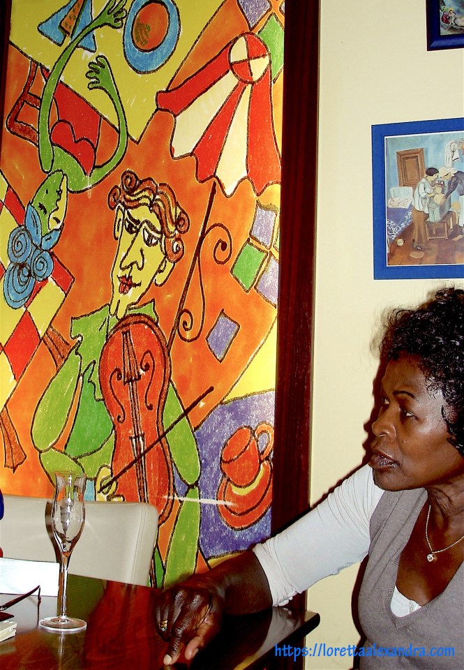 Lalam at Chagall Cafe, in Budapest