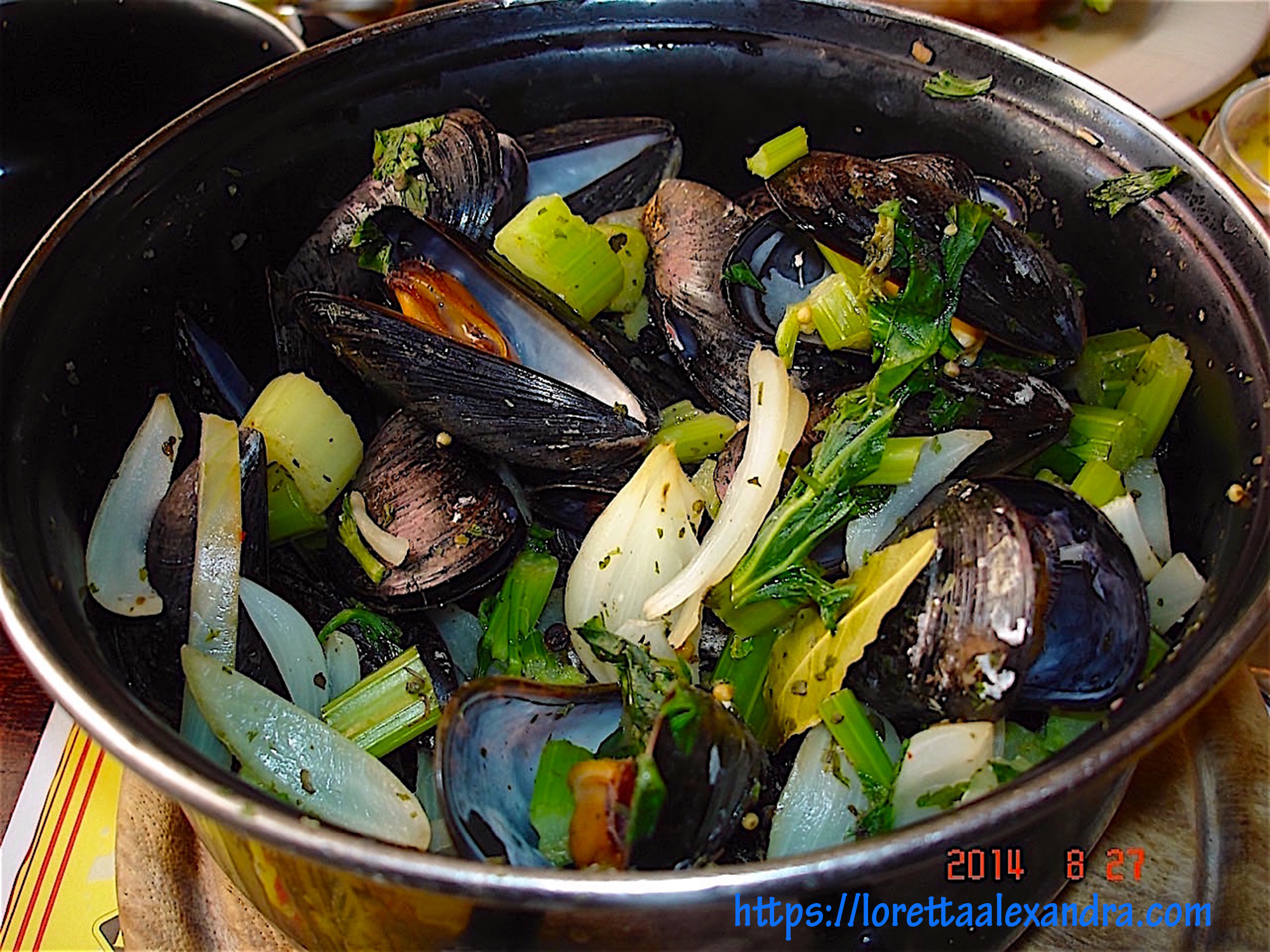 Les Moules or Mussels, near the historic Jewish Quarter, in Prague