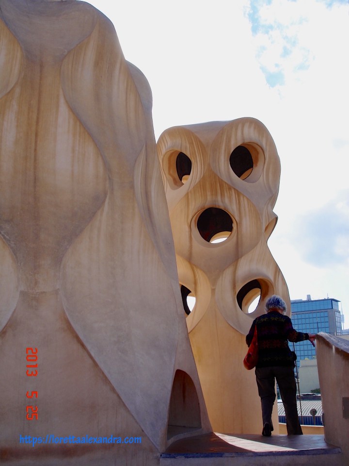 Sculptured chimney caps - the roof at Casa Milà