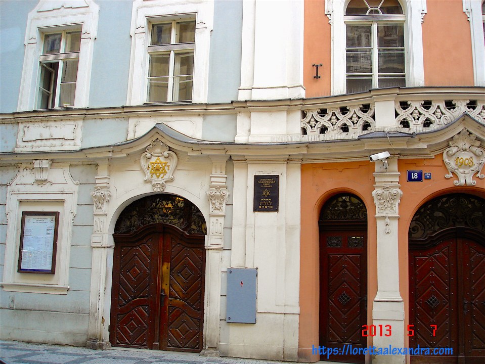 On Maiselova Street, in the Jewish Quarter