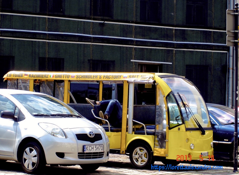 Tour bus - Kazimierz district, Kraków