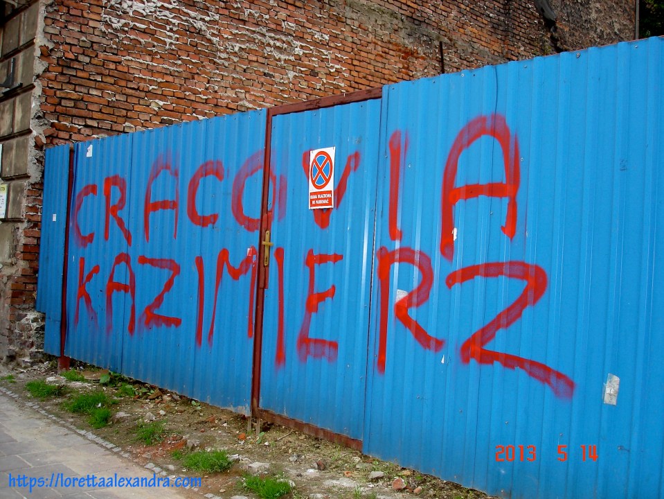 Graffiti – fence in Kazimierz