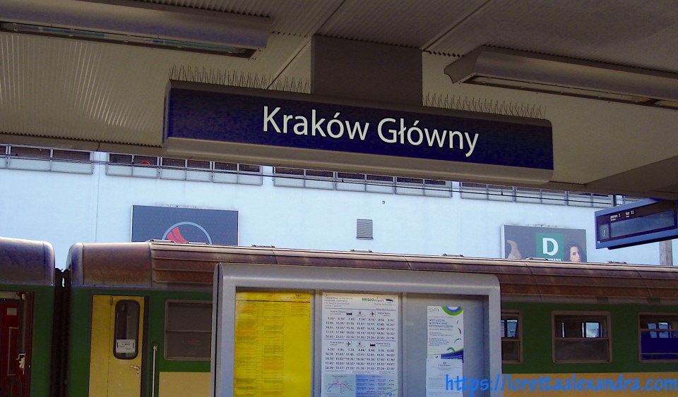 Platform at the Kraków Glówny station