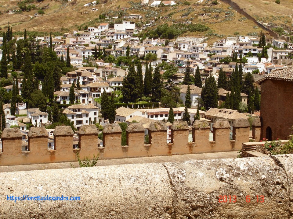 Granada, from atop the plateau on which the Alhambra was built.
