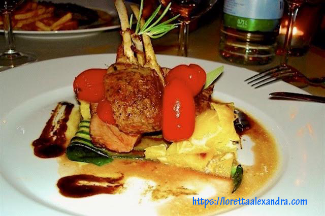 A meal at Bistrot Françaís, in Weimar, Germany.