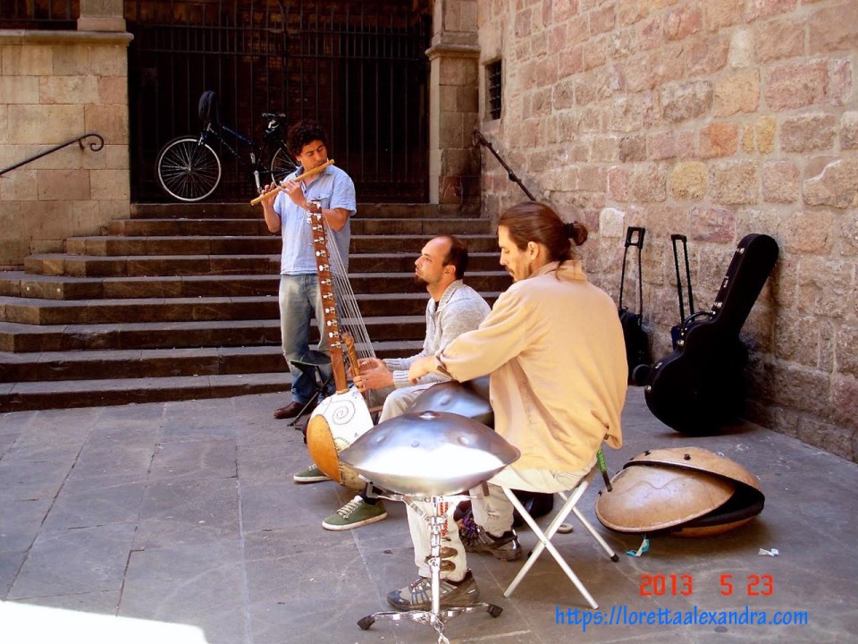 Behind the Basilica of La Mercè in the Barrio Gotico quarter of old Barcelona.