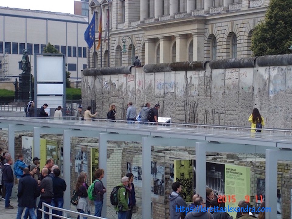 Berlin Wall Memorial exhibit.
