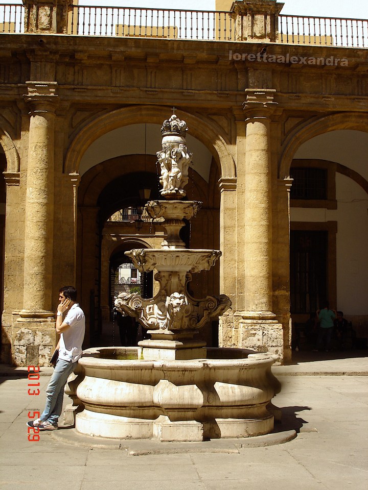 The plaza at the University of Seville (Universidad de Sevilla)