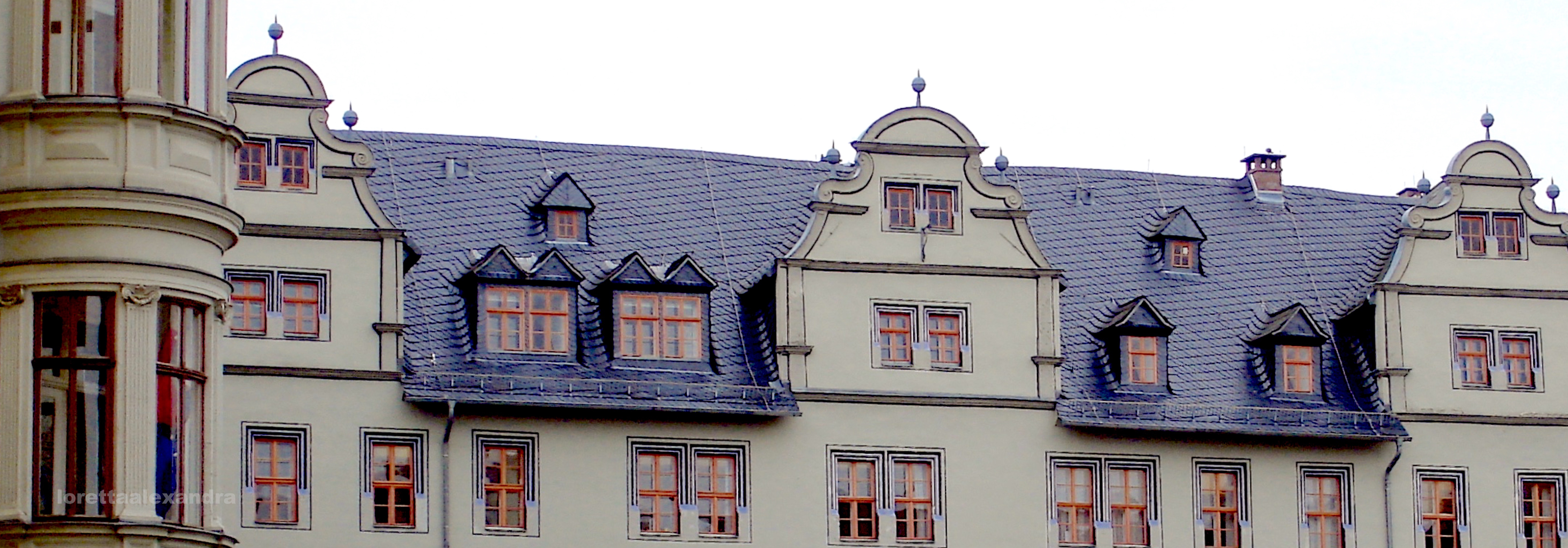 Near the market square in Weimar, Germany