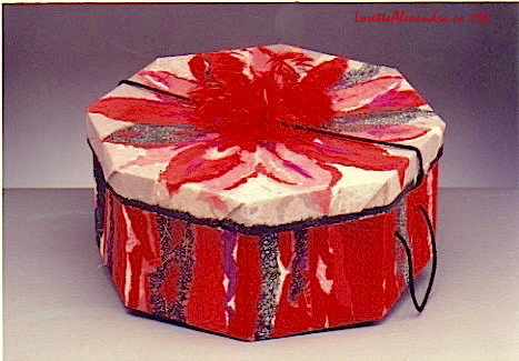 Hand-Made Papers Collage, hat box, 1986.